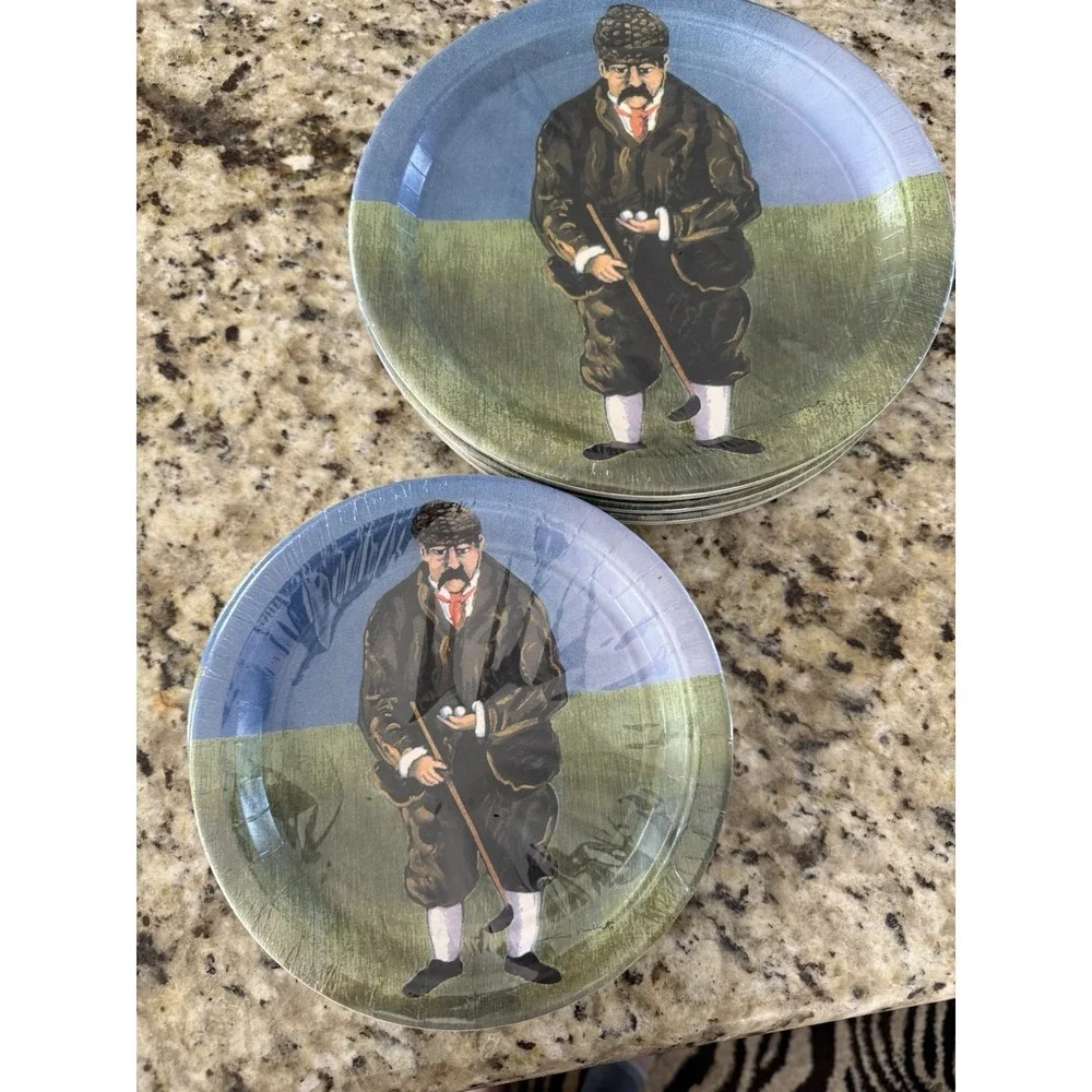 Golf Themed Paper Plates 8&10